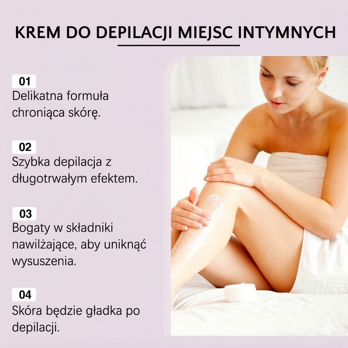 Krem do Depilacji - Delikatny i Skuteczny